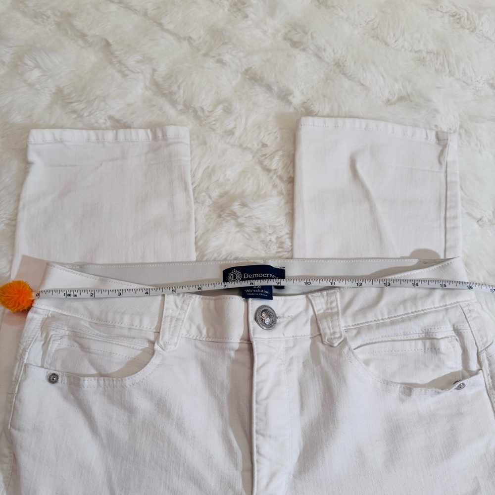 Democracy “Ab”solution White Straight Leg Jeans Sz 12 - Picture 3 of 7